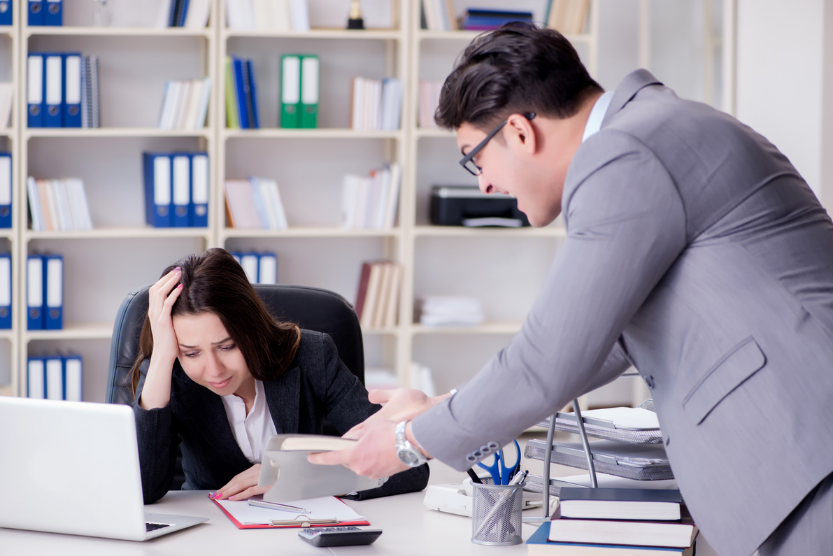 Office Conflict between Man and Woman